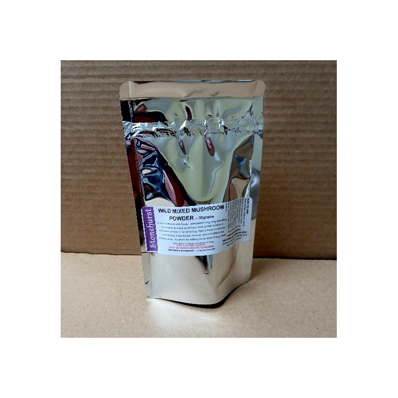WILD MIXED MUSHROOM POWDER – 30grams : $10.00ea WILD MIXED MUSHROOM POWDER – 30grams : $10.00ea
