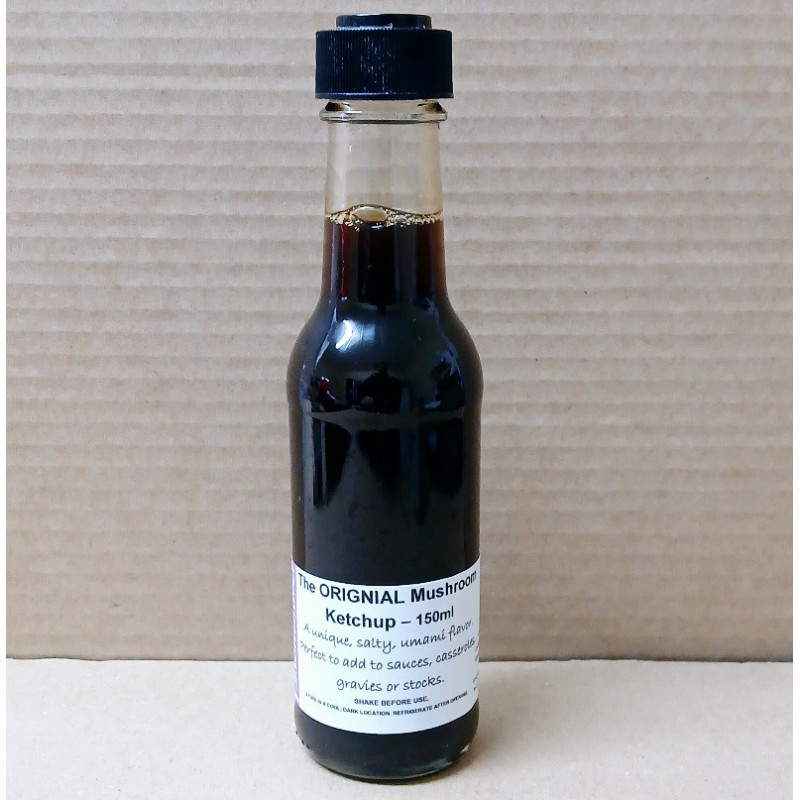The ORIGNIAL Mushroom Ketchup – 150ml : $10.00ea The ORIGNIAL Mushroom Ketchup – 150ml : $10.00ea